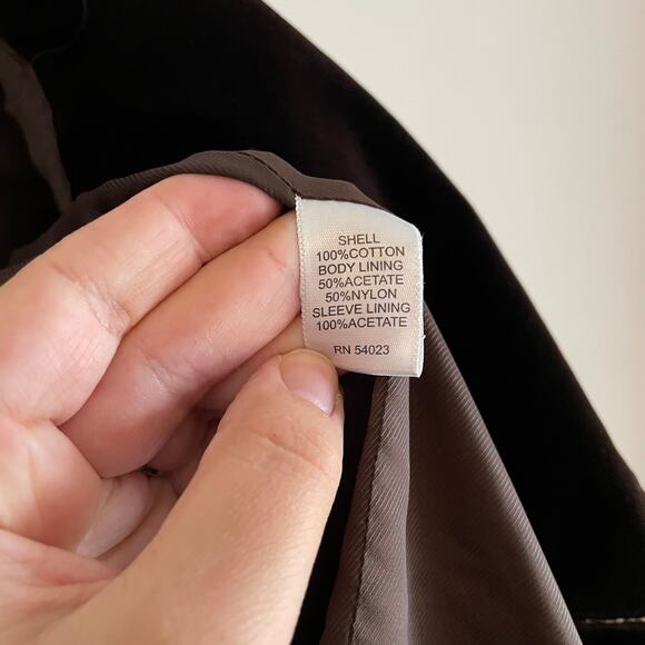 Banana Republic Brown Velvet Blazer Sport Coat SZ 40R Suit Jacket 2 Button EUC - Picture 9 of 14